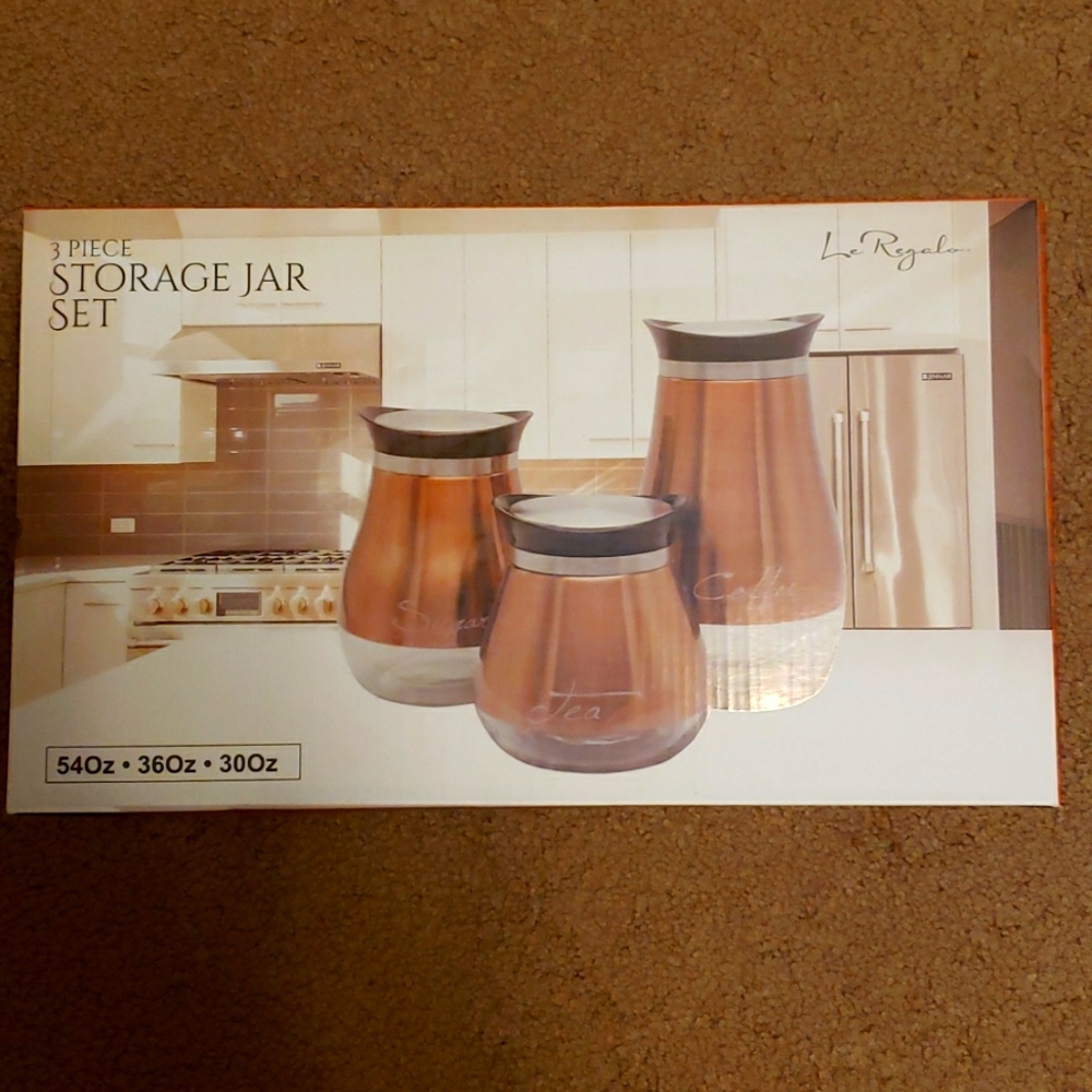 Set of 3 Copper cannisters